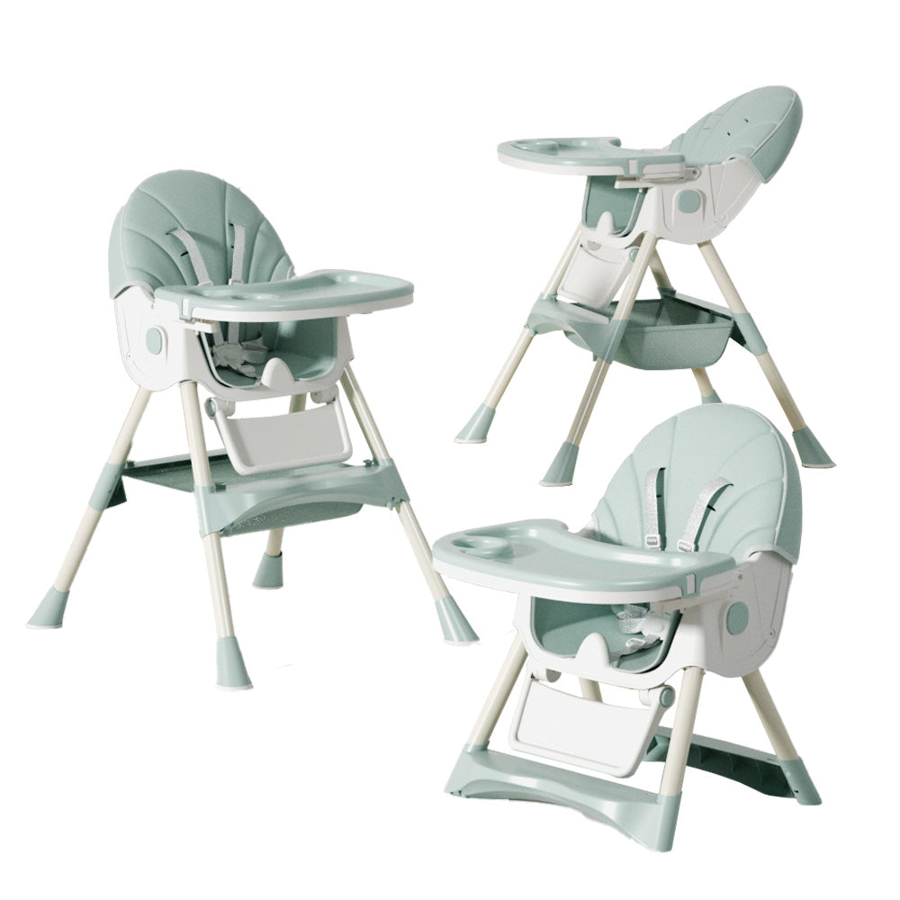 Scaun Multifuncțional 4 în 1– Design Modern și Portabil verde, Reglabil pe Înălțime și Înclinare, Ideal pentru Copii - Imagine 10