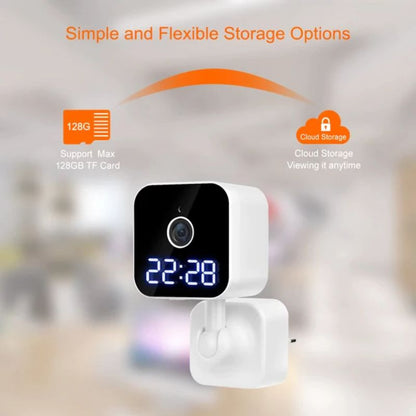 Camera spion cu afisare ceas Led, dispozitiv pentru spionaj, Full HD 1080P Si cu Rotire 360 grade