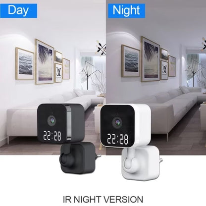 Camera spion cu afisare ceas Led, dispozitiv pentru spionaj, Full HD 1080P Si cu Rotire 360 grade