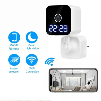 Camera spion cu afisare ceas Led, dispozitiv pentru spionaj, Full HD 1080P Si cu Rotire 360 grade