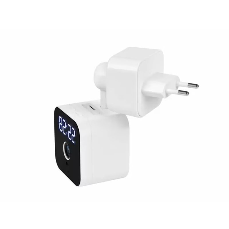 Camera spion cu afisare ceas Led, dispozitiv pentru spionaj, Full HD 1080P Si cu Rotire 360 grade