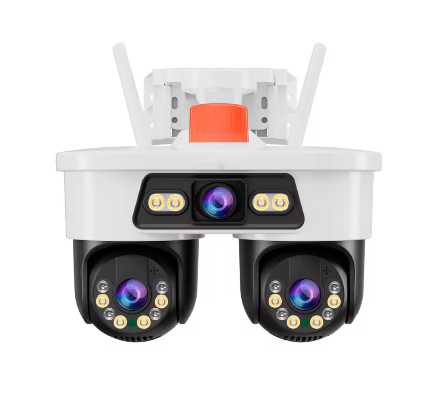 Cameră Supraveghere WiFi Jortan Ultra HD 9 MP 6K, 3 Lentile, Cap Dublu PTZ 355° - Imagine 2