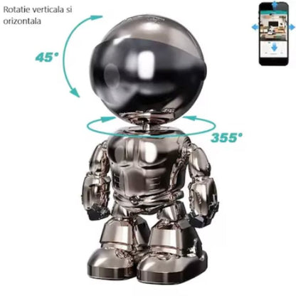 Camera de supraveghere Smart, Robot, Functie Baby Monitor, 360 grade, Full HD 1080P