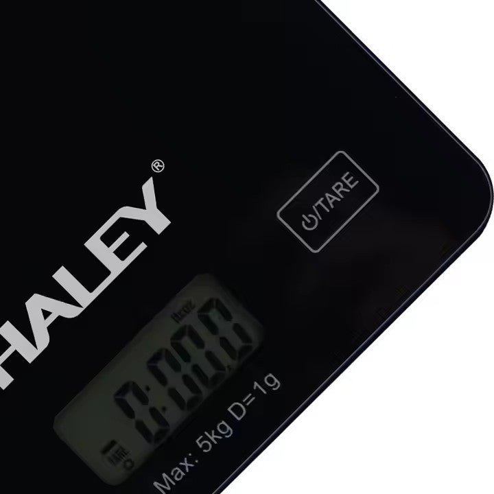 Cântar Electronic HALEY, 5000G, din Sticlă, pentru Bucătărie, Digitală de Înaltă Precizie, Negru - Imagine 9