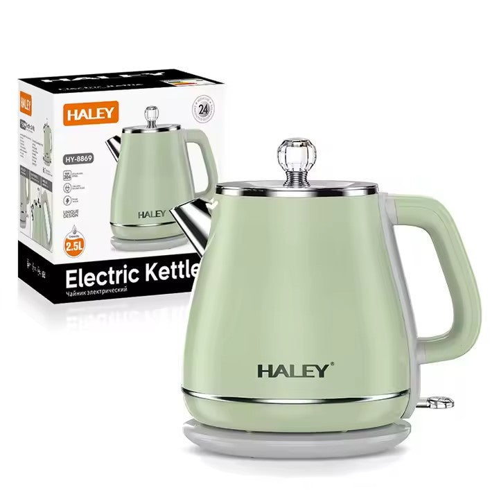 Ceainic Electronic de Apă HALEY, 2,5L, 1800W, Fierbător, Oțel Inoxidabil, Verde - Imagine 8