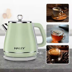 Ceainic Electronic de Apă HALEY, 2,5L, 1800W, Fierbător, Oțel Inoxidabil, Verde - Imagine 5