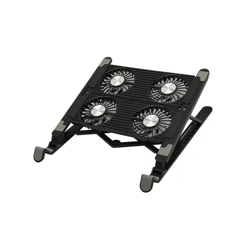 Cooler Laptop stand, cu 4 x ventilatoare 80mm polar, Iluminare RGB, 7 trepte de reglare a inaltimii