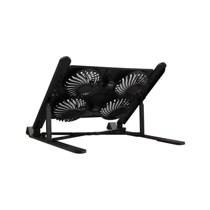 Cooler Laptop stand, cu 4 x ventilatoare 80mm polar, Iluminare RGB, 7 trepte de reglare a inaltimii