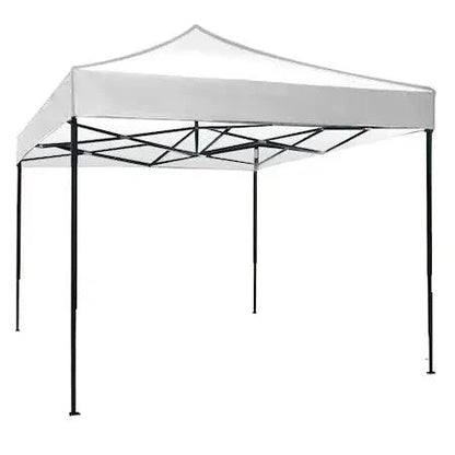 Cort Pavilion 3x3m Pliabil, Cadru Metalic, pentru Curte, Grădină și Evenimente, Alb
