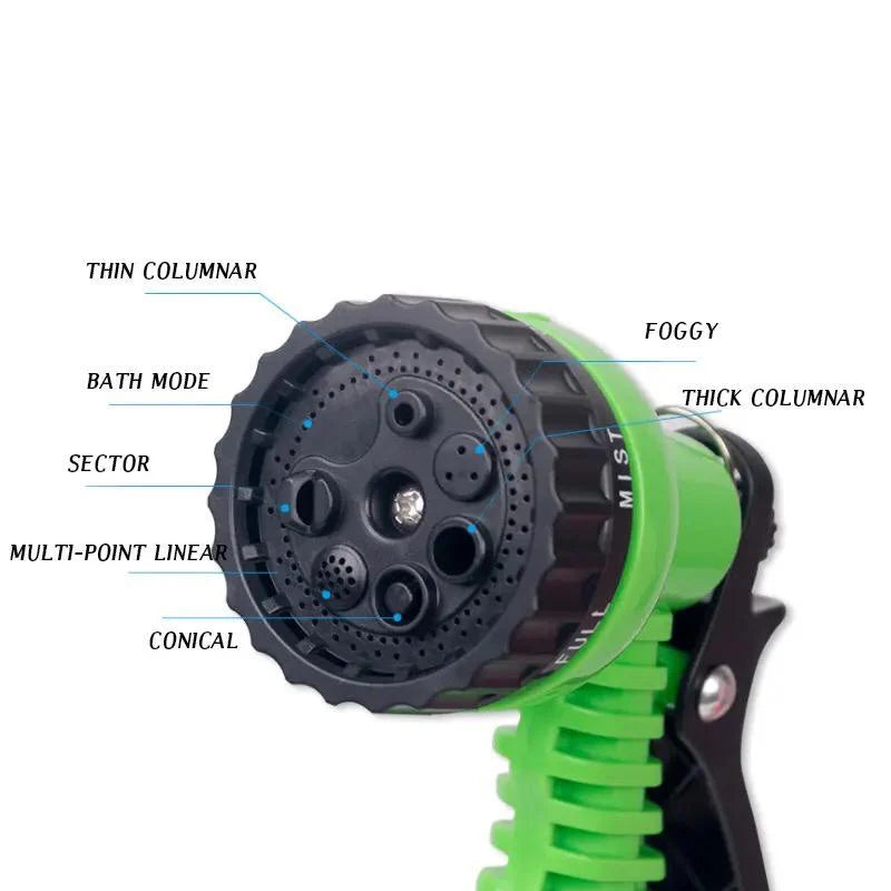 Furtun extensibil 60 m gradina cu pistol multifunctional