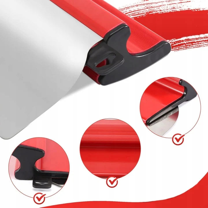 Gletieră Profesională pentru Aplicat și Nivelat Glet, 60 cm, Lamă Flexibilă din Oțel Inoxidabil, Mâner Ergonomic Antiderapant, pentru Finisarea Pereților și Tavanelor