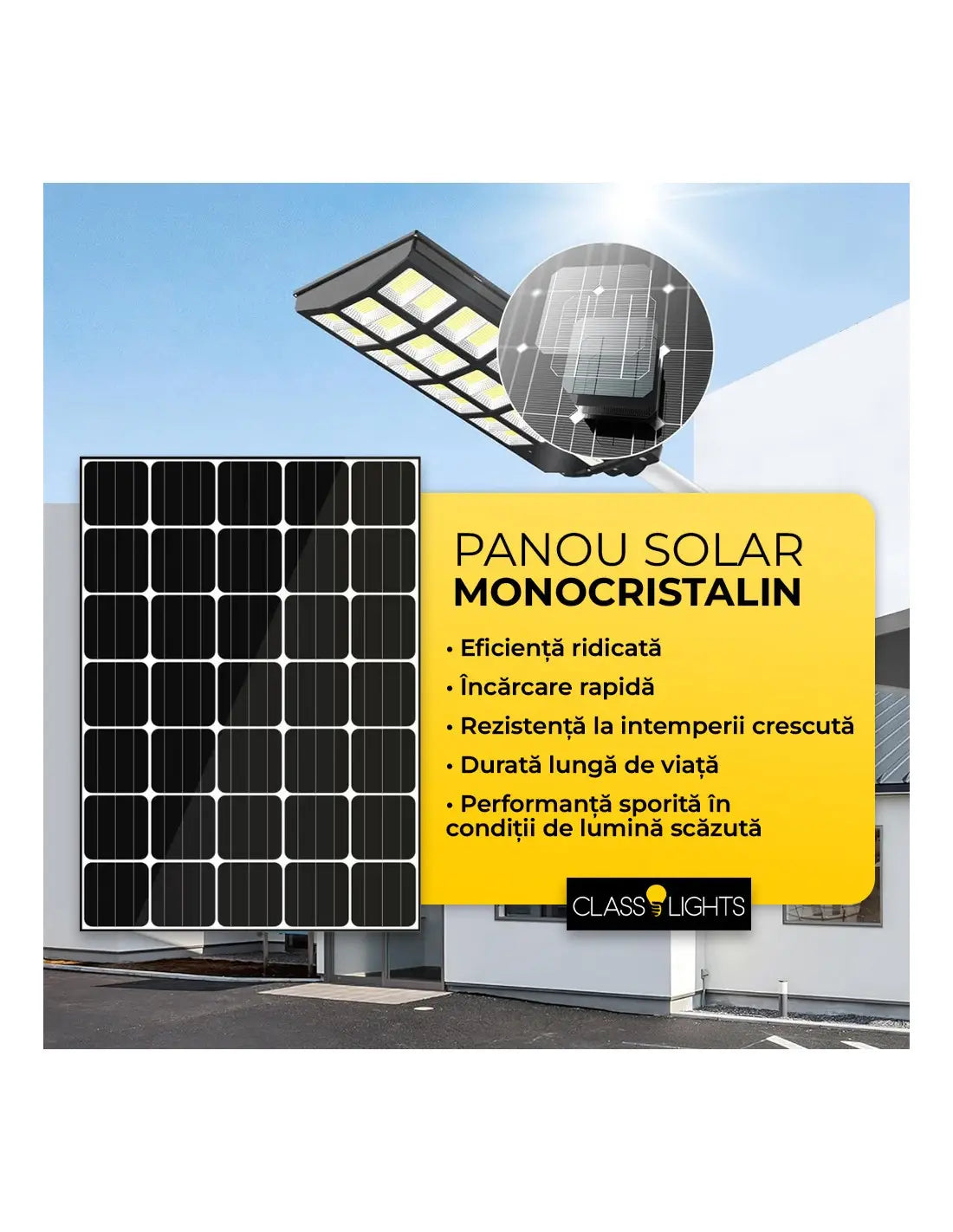 Lampa Solara Dubla LED Jortan, 2000W, Telecomanda, Suport metalic inclus, Unghi Larg de iluminare, Autonomie extinsa, Senzor de miscare si de Lumina, Panou Solar Monocristalin