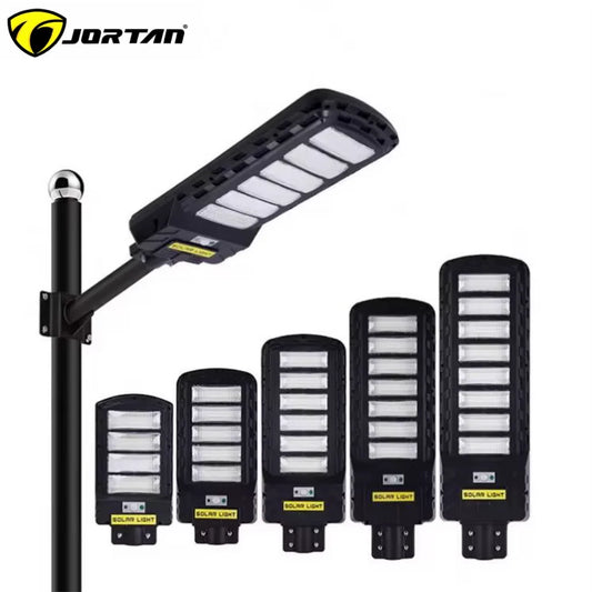 Lampa Solara LED 800W, Jortan,corp iluminat, cu incarcare solara, panou fotovoltaic, suport metalic, telecomanda