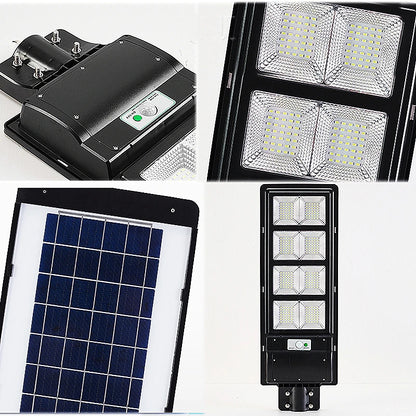 Lampa Solara Stradala LED 200W, 6500 Lumeni tehnologie LED Ultra Light, Telecomanda, Suport Metalic inclus Autonomie până la 12 Ore, Panou Solar cu Încărcare Rapidă, Protecție IP66