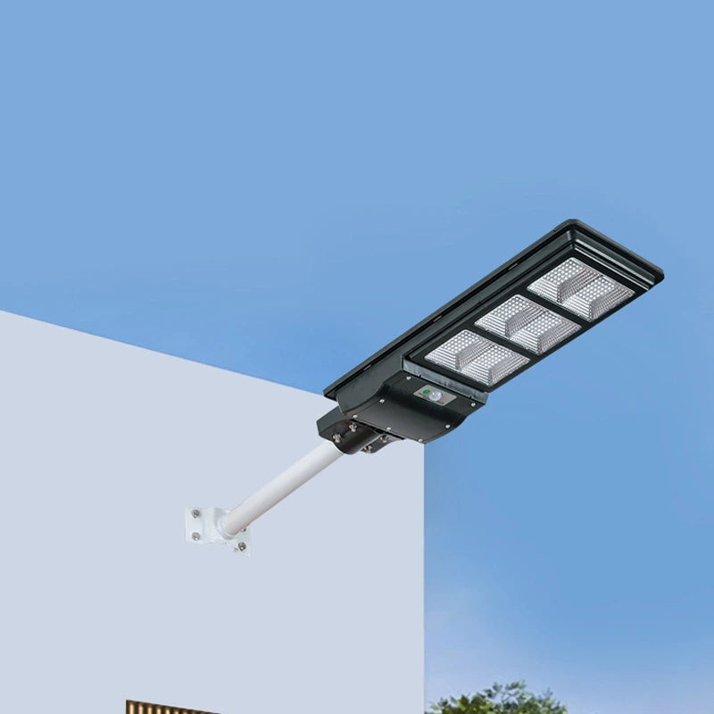 Lampa Solara Stradala LED 200W, 6500 Lumeni tehnologie LED Ultra Light, Telecomanda, Suport Metalic inclus Autonomie până la 12 Ore, Panou Solar cu Încărcare Rapidă, Protecție IP66