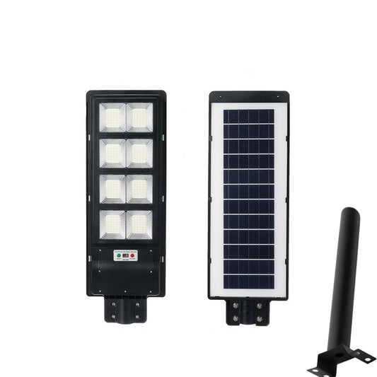 Lampa Solara Stradala LED 300W, 7500 Lumeni tehnologie LED Ultra Light, Telecomanda, Suport Metalic inclus Autonomie până la 12 Ore, Panou Solar cu Încărcare Rapidă, Protecție IP66