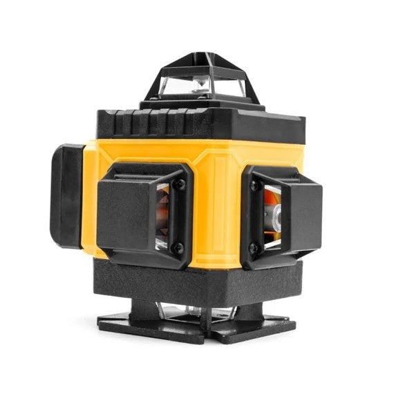Nivela Laser 4D cu 16 Linii, AT PERFORMANCE®, 2X Acumulator, 360°,Platforma de Ridicare, cu Autonivelare, Telecomanda, Lumina Verde, Negru/Galben. - Imagine 10