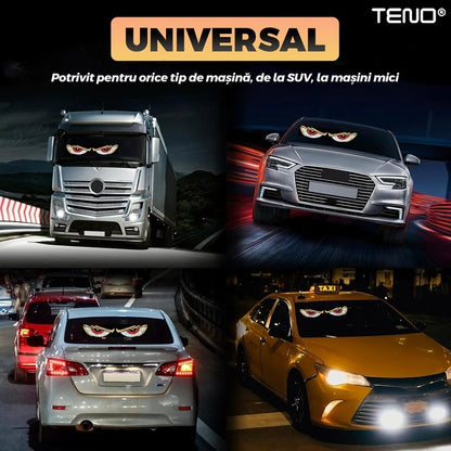 Lumini LED Auto Devil Eyes USB Ochi Demon pentru Mașină, Design Agresiv, Tuning Exterior -Interior