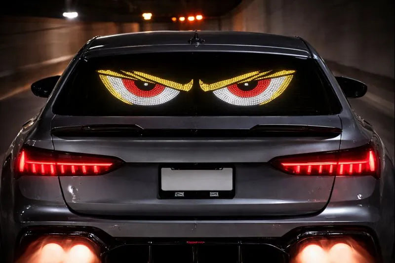 Lumini LED Auto Devil Eyes USB Ochi Demon pentru Mașină, Design Agresiv, Tuning Exterior -Interior