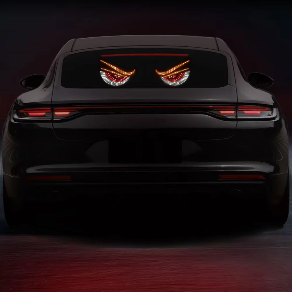 Lumini LED Auto Devil Eyes USB Ochi Demon pentru Mașină, Design Agresiv, Tuning Exterior -Interior