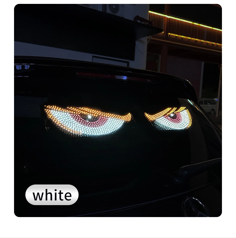 Lumini LED Auto Devil Eyes USB Ochi Demon pentru Mașină, Design Agresiv, Tuning Exterior -Interior
