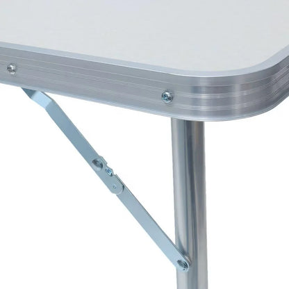 Masă Camping Pliabilă Premium cu 4 Scaune Incluse, Set Portabil din Aluminiu pentru 4 Persoane, Ideal pentru Picnic, Grădină, Terasă, Pescuit, Excursii și Activități în Aer Liber