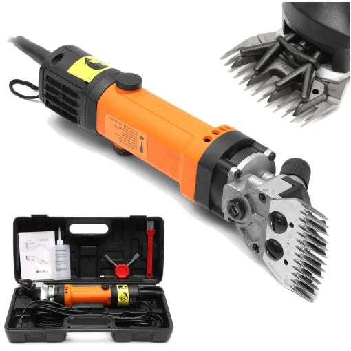 Masina de tuns oi profesionala, 850 W cu 2400 r/min si 6 viteze Pentru oi, caprele, alpaca, cainii de talie mare și orice alte animale