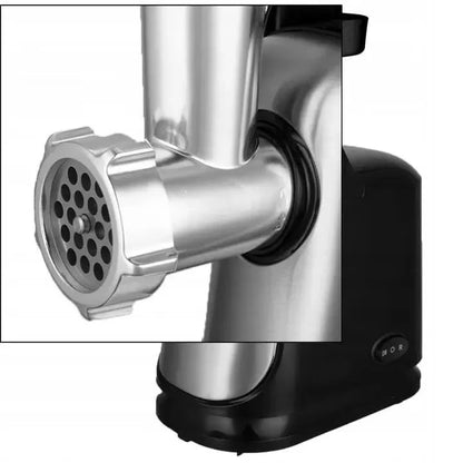 Masina de Tocat carne si legume electrica 1200W Multifunctionala, Victronic Tocare rapidă 80kg/h, 2 site, accesorii cârnați și kubbe