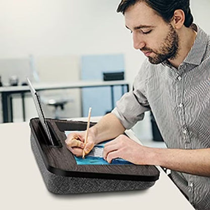 Masuta laptop stand XPD multifunctionala, blat MDF, mouse pad, suport pentru telefon si tableta