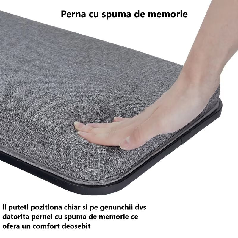 Masuta laptop stand XPD multifunctionala, blat MDF, mouse pad, suport pentru telefon si tableta