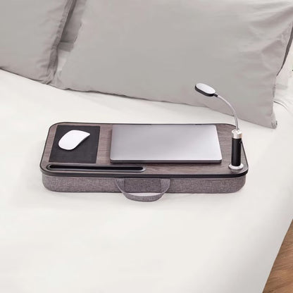 Masuta laptop stand XPD multifunctionala, blat MDF, mouse pad, suport pentru telefon si tableta