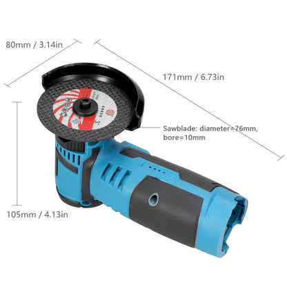 Mini Flex: Polizor unghiular cu acumulator, fără fir, 48V și 5 discuri incluse