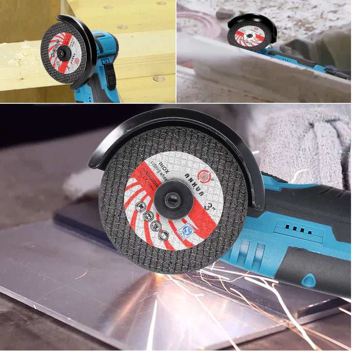 Mini Flex: Polizor unghiular cu acumulator, fără fir, 48V și 5 discuri incluse