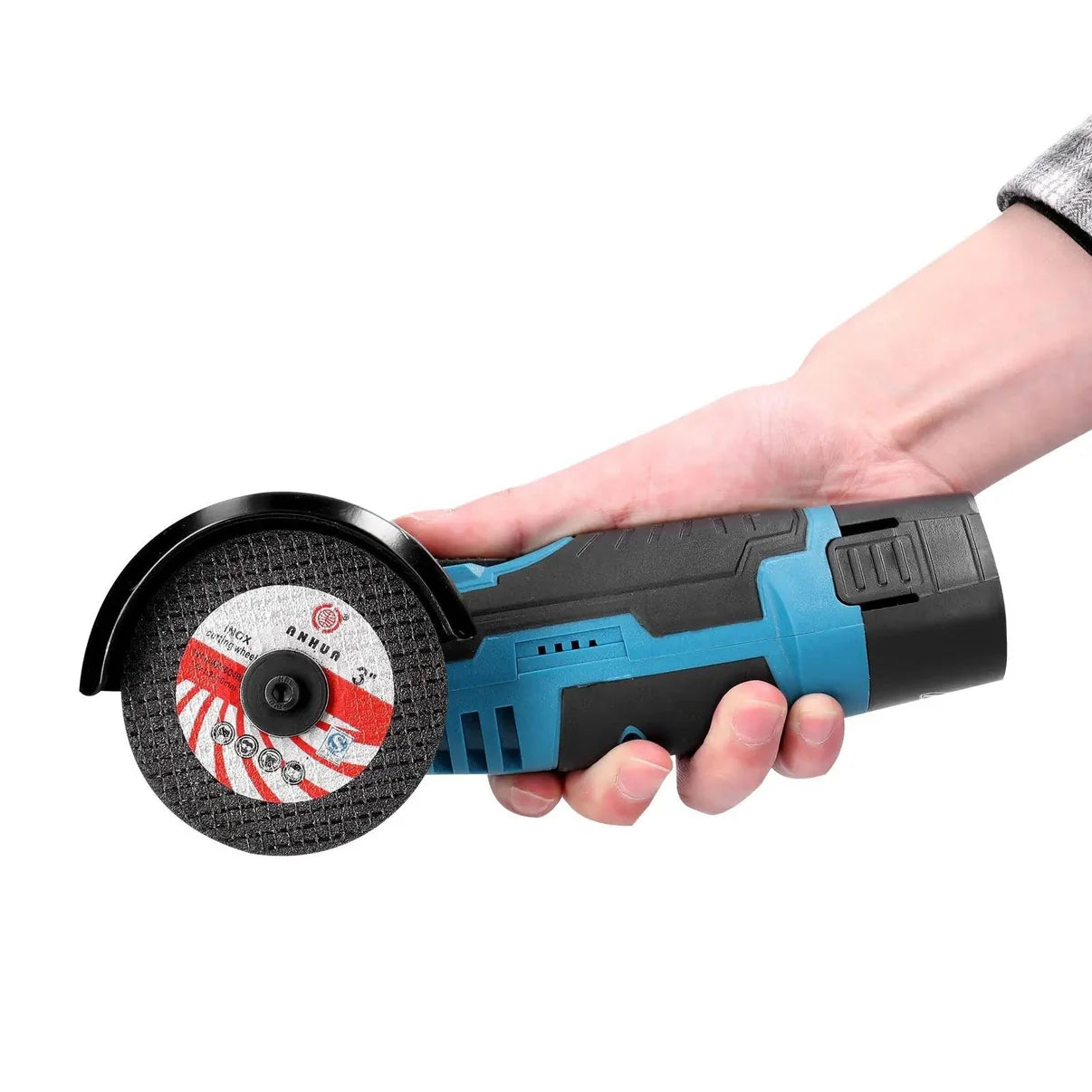 Mini Flex: Polizor unghiular cu acumulator, fără fir, 48V și 5 discuri incluse