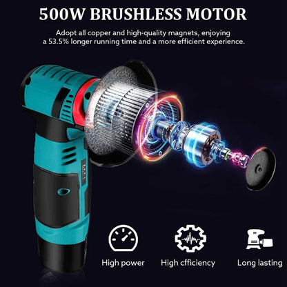 Mini Flex: Polizor unghiular cu acumulator, fără fir, 48V și 5 discuri incluse