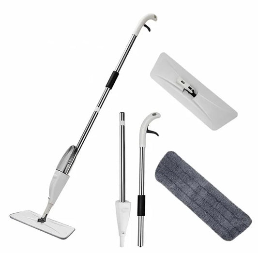 Mop cu functie de pulverizare Husa detasabila microfibra, Rezervor Apa, Curatare Eficienta, Pentru Gresie Parchet si Podele - Imagine 2