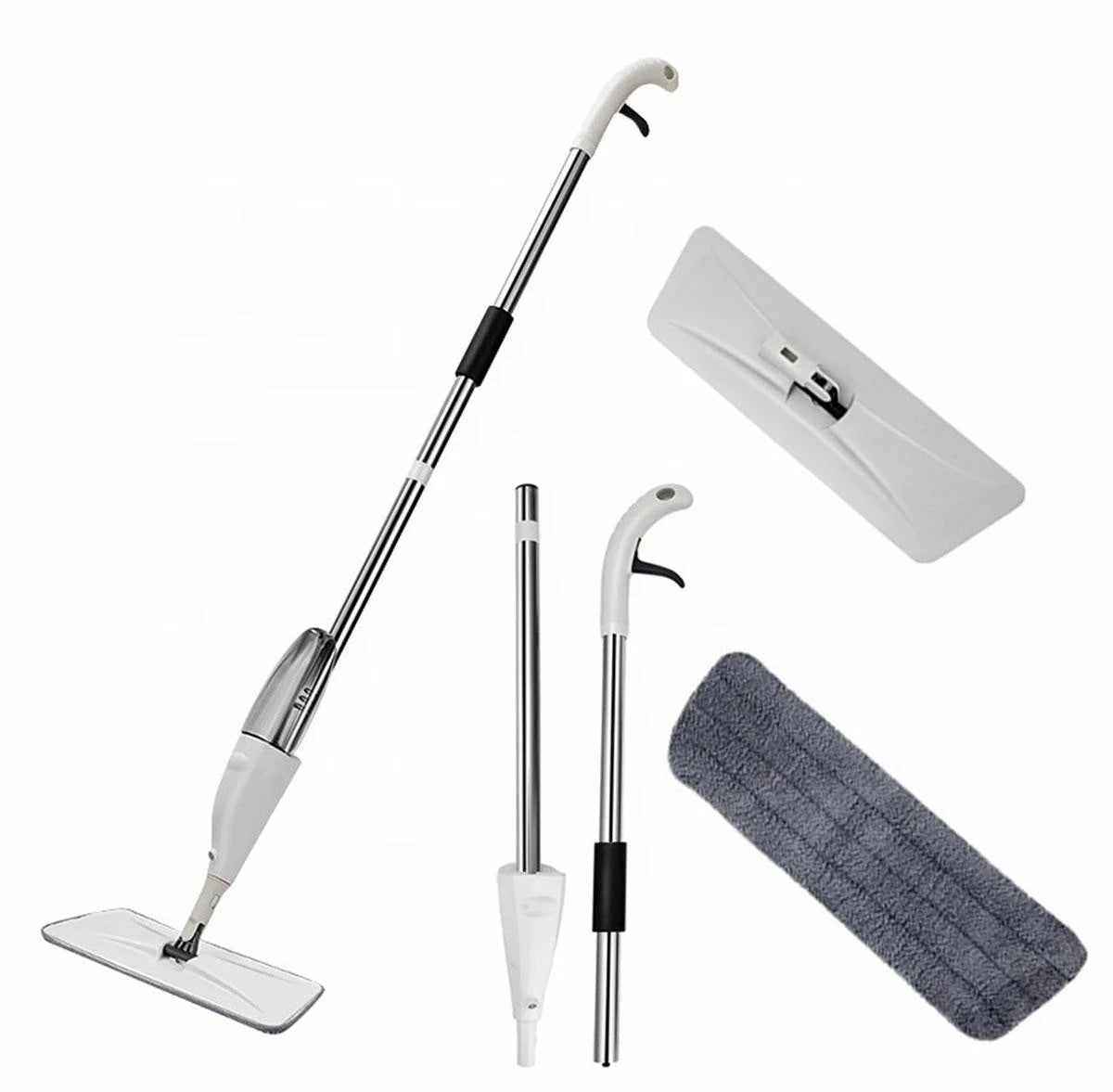 Mop cu functie de pulverizare Husa detasabila microfibra, Rezervor Apa, Curatare Eficienta, Pentru Gresie Parchet si Podele