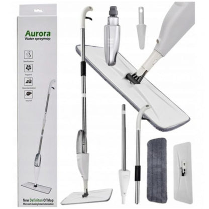 Mop cu functie de pulverizare Husa detasabila microfibra, Rezervor Apa, Curatare Eficienta, Pentru Gresie Parchet si Podele - Imagine 4