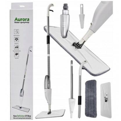 Mop cu functie de pulverizare Husa detasabila microfibra, Rezervor Apa, Curatare Eficienta, Pentru Gresie Parchet si Podele