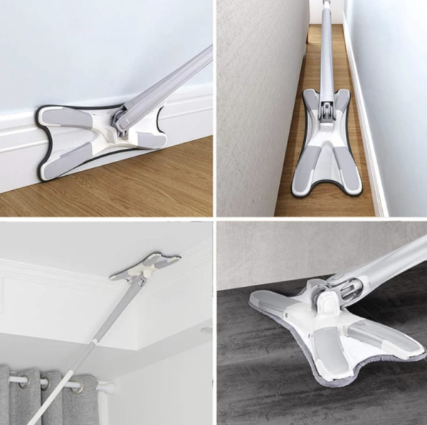 Mop cu functie de pulverizare Husa detasabila microfibra, Rezervor Apa, Curatare Eficienta, Pentru Gresie Parchet si Podele - Imagine 5