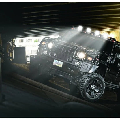 Pachet 3+1 GRATIS Proiector LED Auto din Aluminiu, 48W, 16 LED-uri, Lumină Albă Rece 6000K, IP67, pentru Off-Road, ATV, SUV, Camion, Tractor și Utilaje