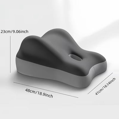 Pernă Ergonomică pentru Spate și Coloană Vertebrală, din Spumă cu Memorie Suport Lombar Ortopedic, Corector pentru Postură și Reducerea Durerilor de Spate, Ideală pentru Birou, Scaun Auto, Gaming, Canapea și Lucru de Acasă, Confortabil și Respirabil Gri
