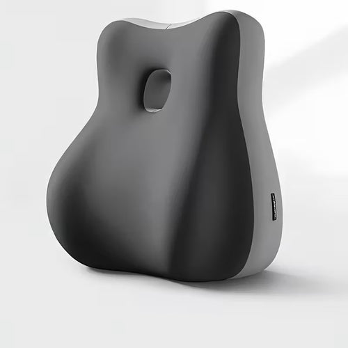 Pernă Ergonomică pentru Spate și Coloană Vertebrală, din Spumă cu Memorie Suport Lombar Ortopedic, Corector pentru Postură și Reducerea Durerilor de Spate, Ideală pentru Birou, Scaun Auto, Gaming, Canapea și Lucru de Acasă, Confortabil și Respirabil Gri