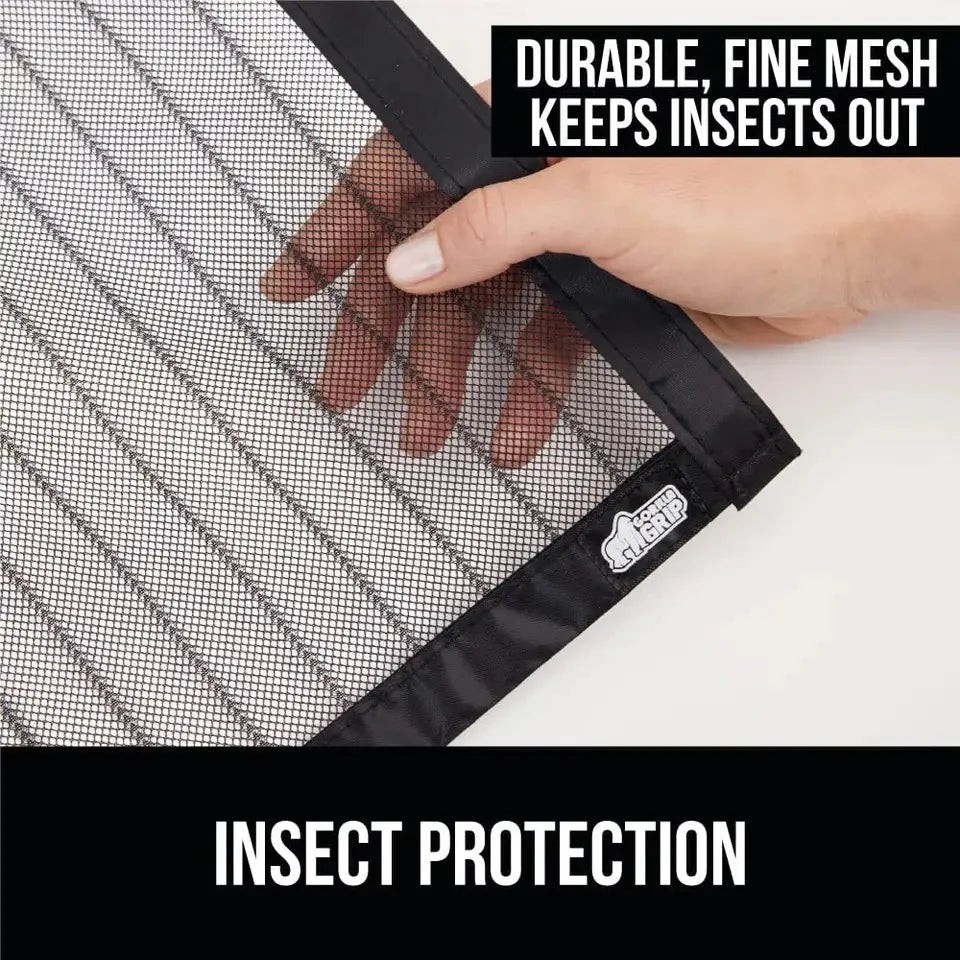 Plasă Magnetică Anti-Insecte pentru Ușă 210x100 cm Închidere Automată cu Magneți, Montaj Rapid Fără Găurire, Protecție împotriva Țânțarilor și Muștelor, Ideală pentru Balcon, Terasă și Animale de Companie