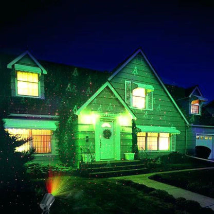 Proiector Laser 3D cu Efect Holografic Star Shower Magic, 8 Moduri de Lumină Multicoloră pentru Decor Spectaculos, interior si exterior