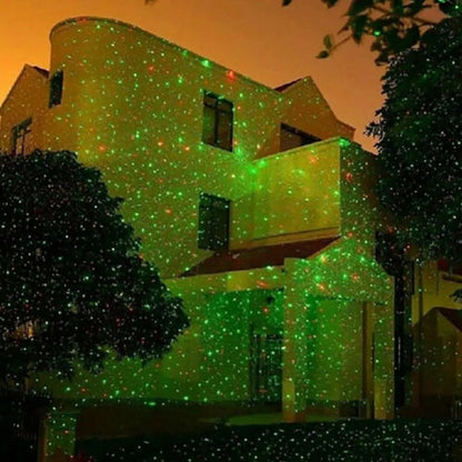 Proiector Laser 3D cu Efect Holografic Star Shower Magic, 8 Moduri de Lumină Multicoloră pentru Decor Spectaculos, interior si exterior