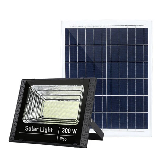 Proiector LED 300W cu panou solar, Solar Light 7500 Lumeni, Telecomanda, Panou Fotovoltaic, Autonomie Mare, Senzor de lumina