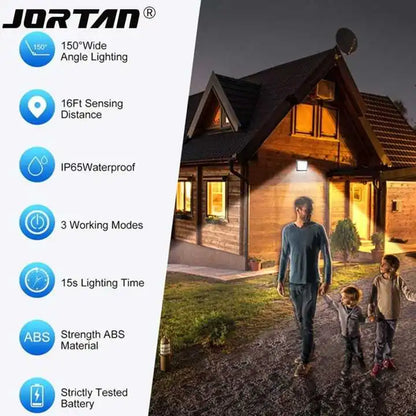 Proiector Solar LED Jortan 100W din Aluminiu cu Telecomandă, Senzor de Lumină, Exterior ,Rezistent, Iluminare Inteligentă