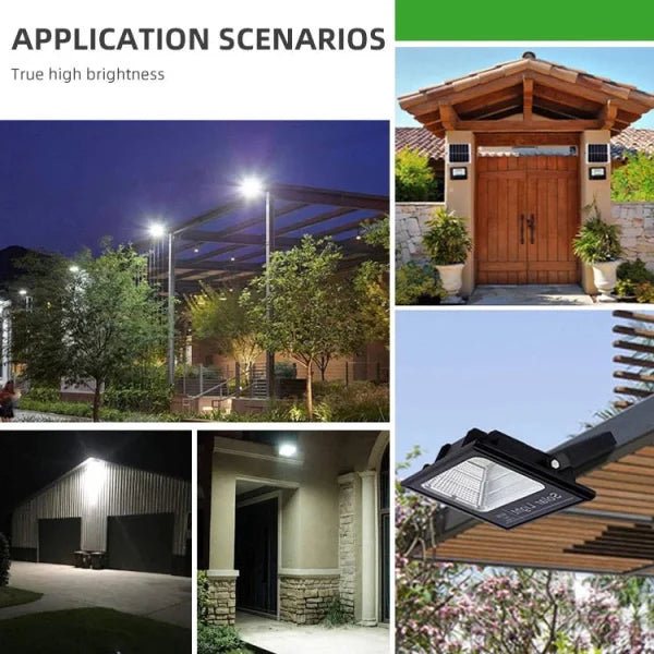 Proiector solar LED jortan 500W, Telecomanda, Suport prindere inclus, Panou Fotovoltaic, Autonomie Mare, Senzor miscare, Senzor de lumina - Imagine 8