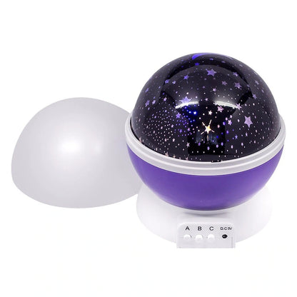 Proiector Star Master 3D Lampă Decorativă, Rotativa 360 Grade Cu 17 Moduri Proiecție Luna si Stele